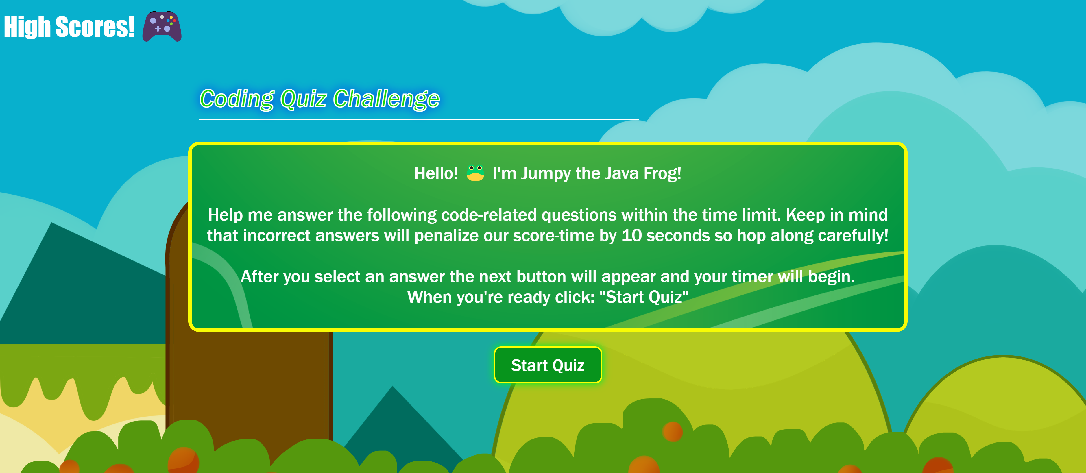 JS Quiz Screenshot